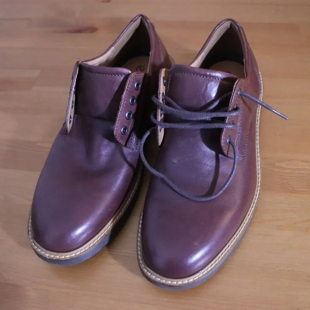 ECCO Ian Casual Tie Oxford Men’s Casual Shoes EU 44 US 10 Brown